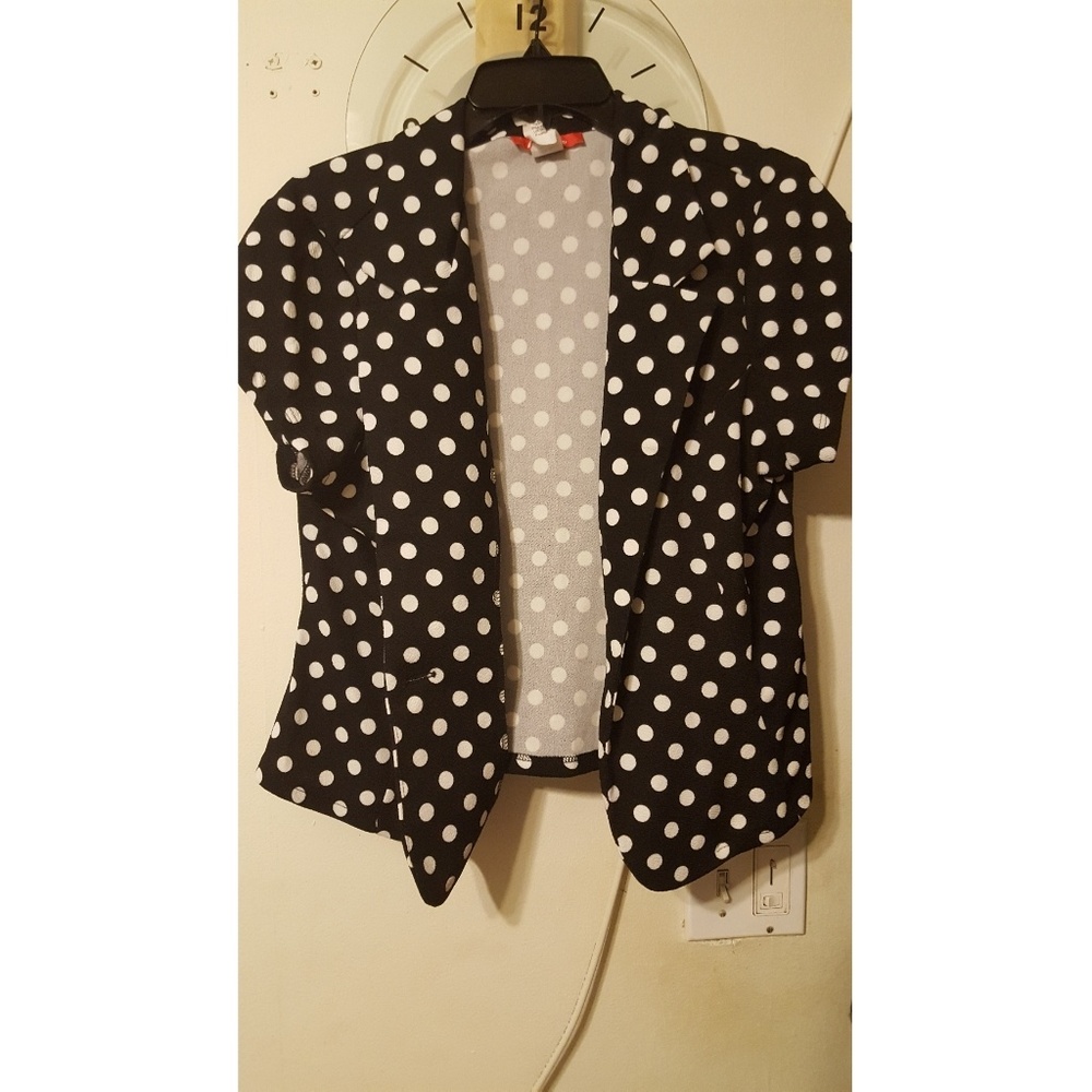 Polka dot blazer